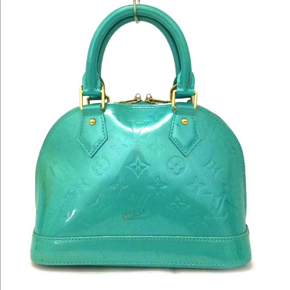 SOLD Louis Vuitton Alma BB Monogram Vernis Bleu - Picture 12 of 16